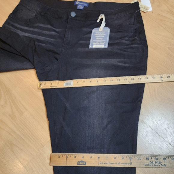 NWT Democracy Ab Technology Black High Rise Skinny Jeans Stretch Denim Size 24W - Picture 5 of 16